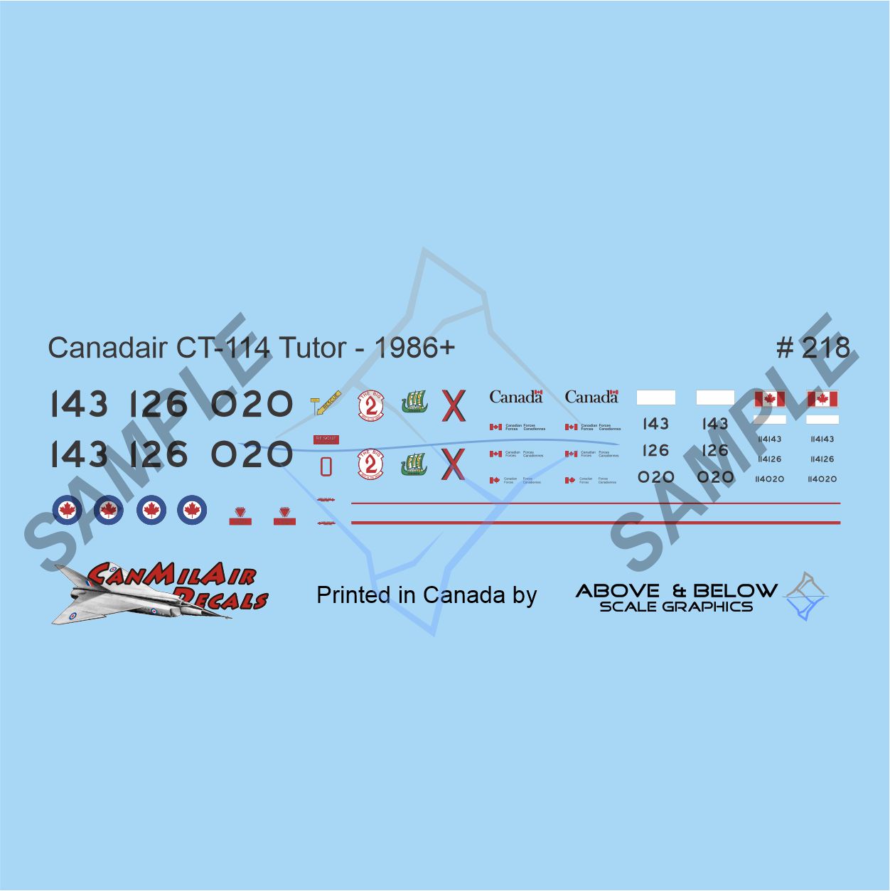 218 - Canadair CT-114 Tutor - FIP (1986+)