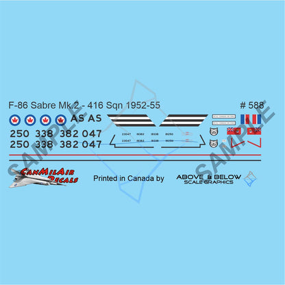 588 - Canadair Sabre Mk. 5/6 - 416 Sqn (1952)