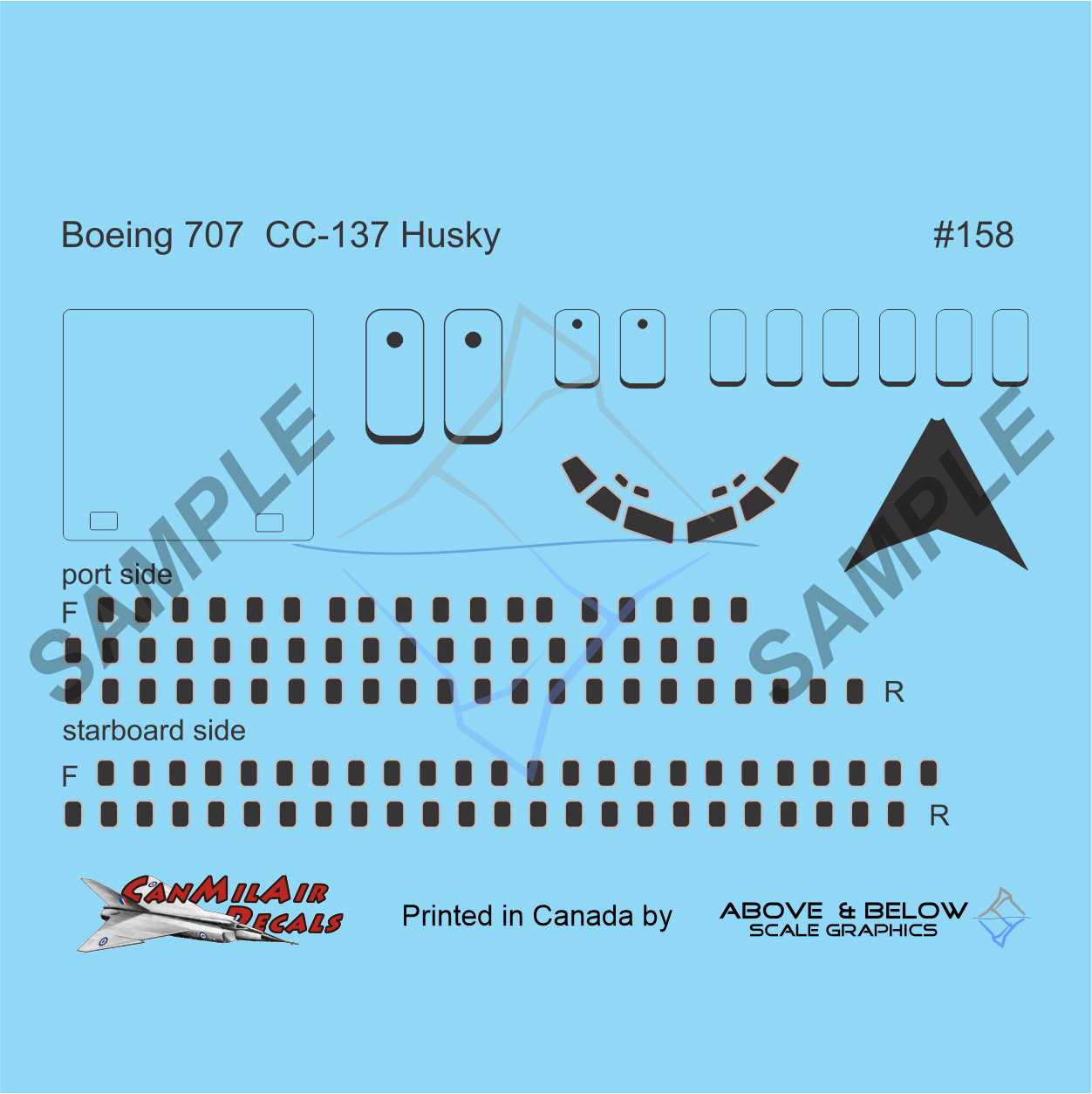 158 - Boeing CC-137 Husky - WINDOWS & DOORS