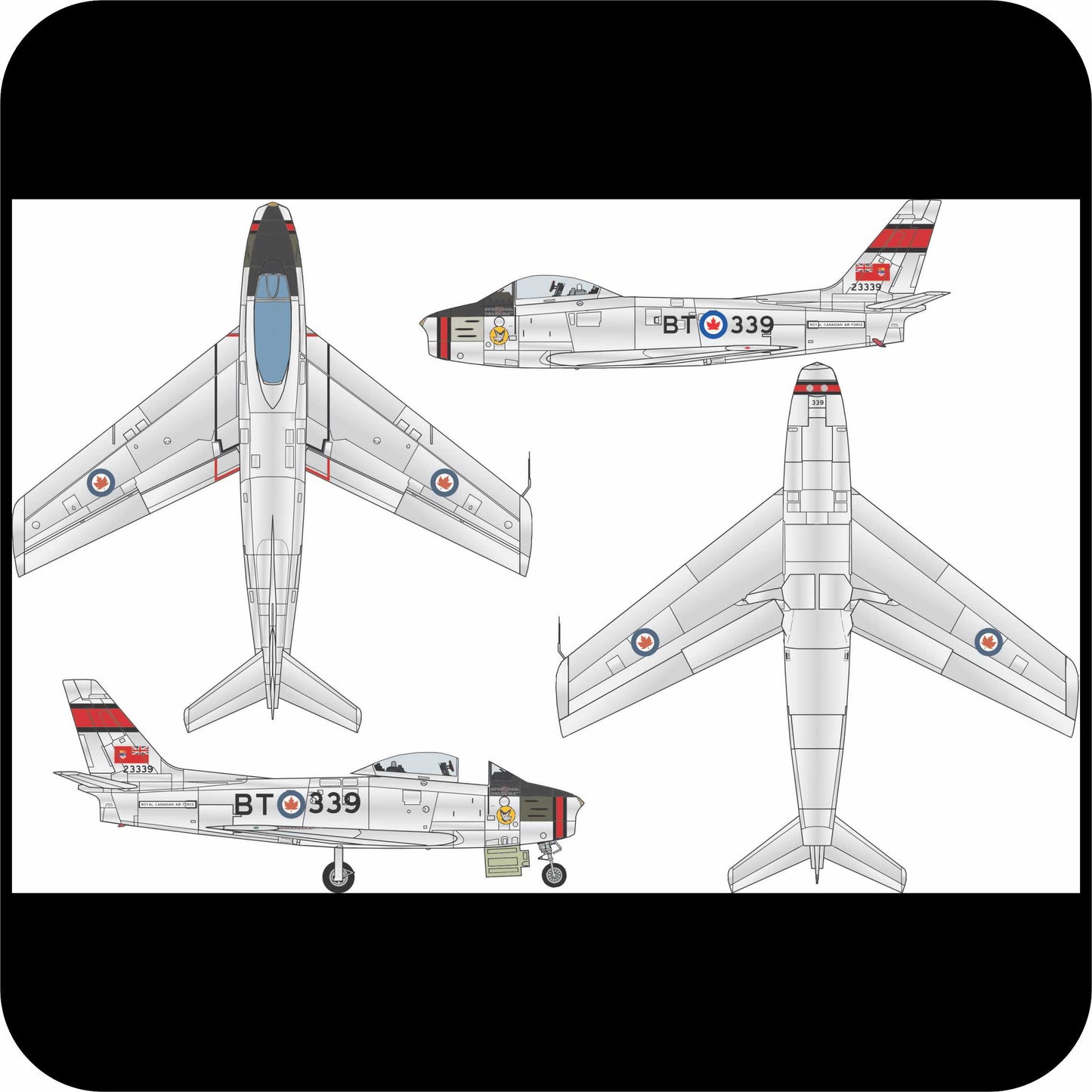 691 - Canadair Sabre Mk.5 No. 441 “Silver Fox” Squadron No.1(F) Wing,