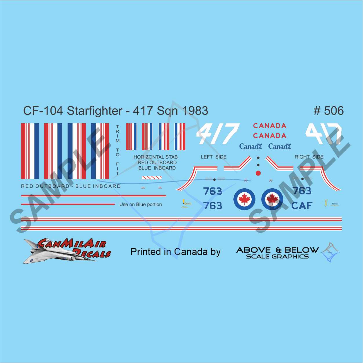 506 - Canadair CF-104 Starfighter - 417 Sqn special 1983 and 1993