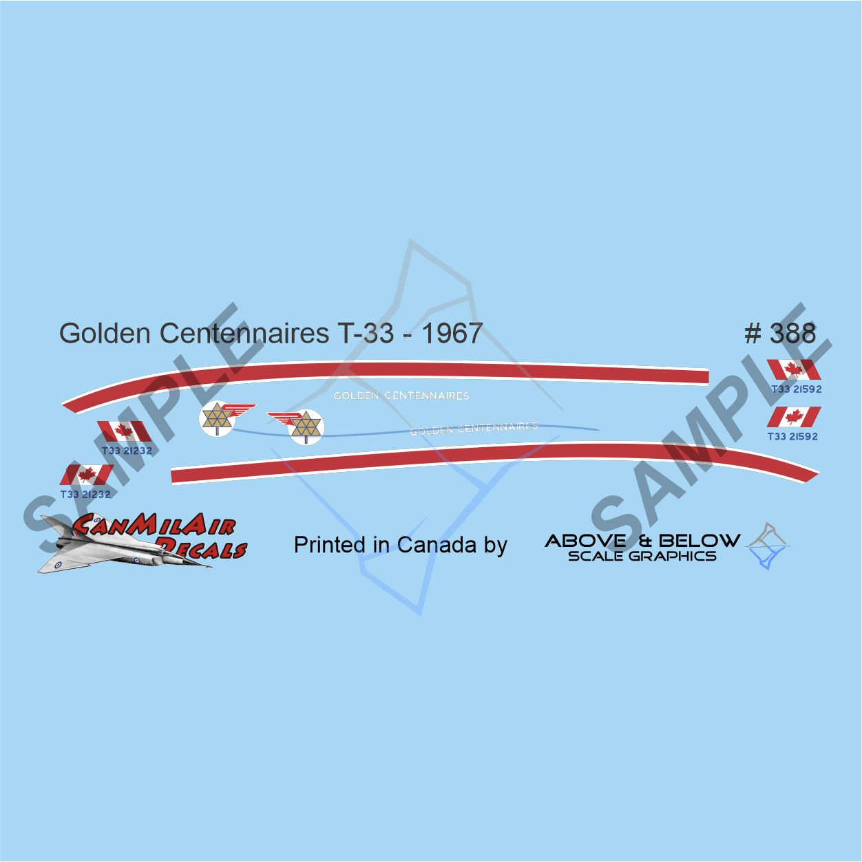 388 - Canadair CT-133 Silver Star-Golden Centenaries (1967) Support Aircraft