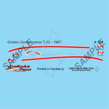 388 - Canadair CT-133 Silver Star-Golden Centenaries (1967) Support Aircraft