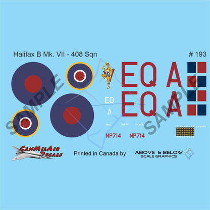 193 - Handley Page Halifax B Mk.VII - 408 Sqn (1944)