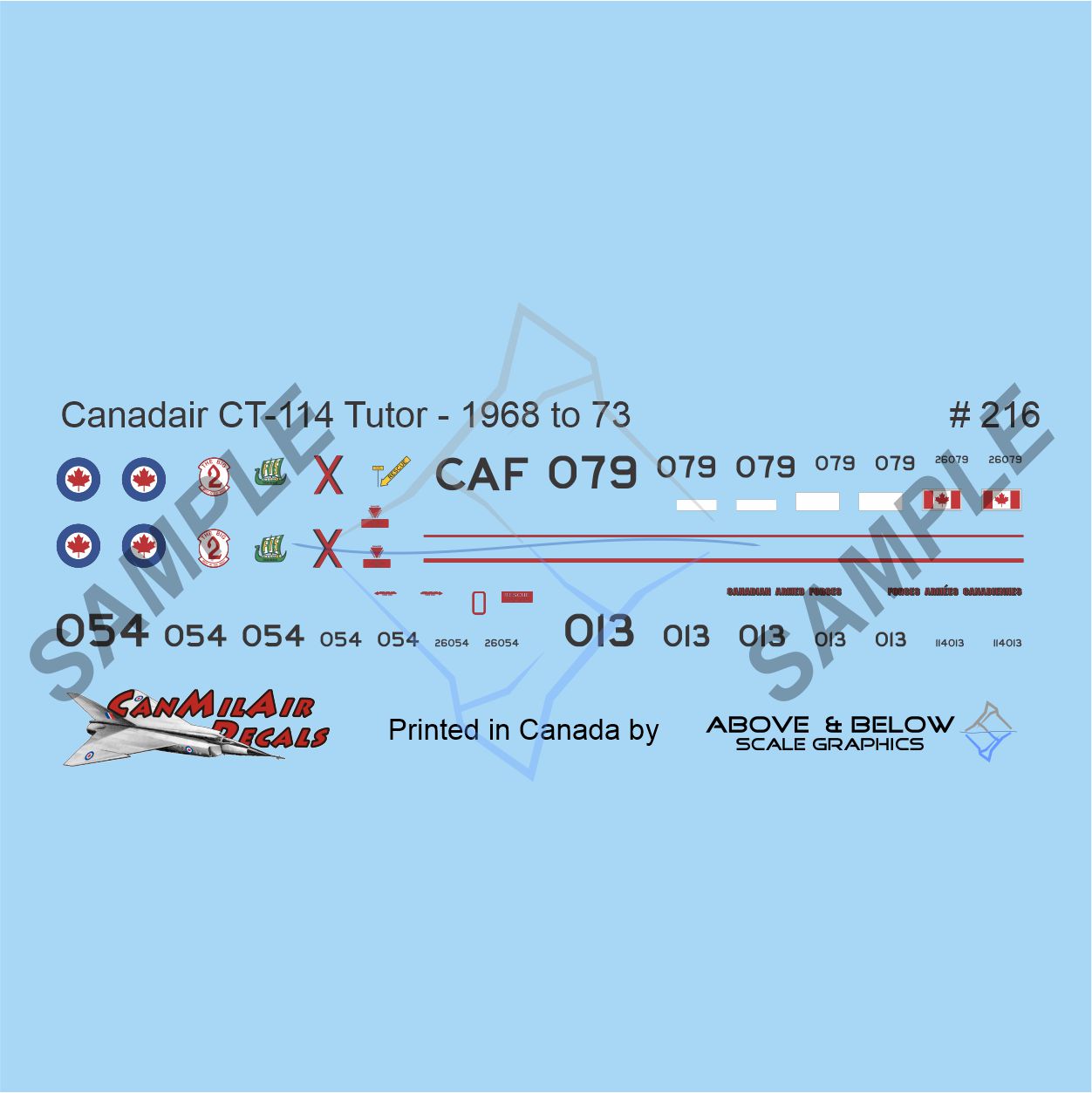 216 - Canadair CT-114 Tutor - CAF (1968-73)