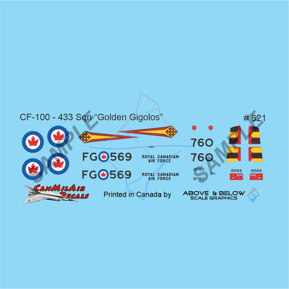621 - Avro CF-100 Canuck Mk. 5 - 443 Sqn "Golden Gigolos" (1959)