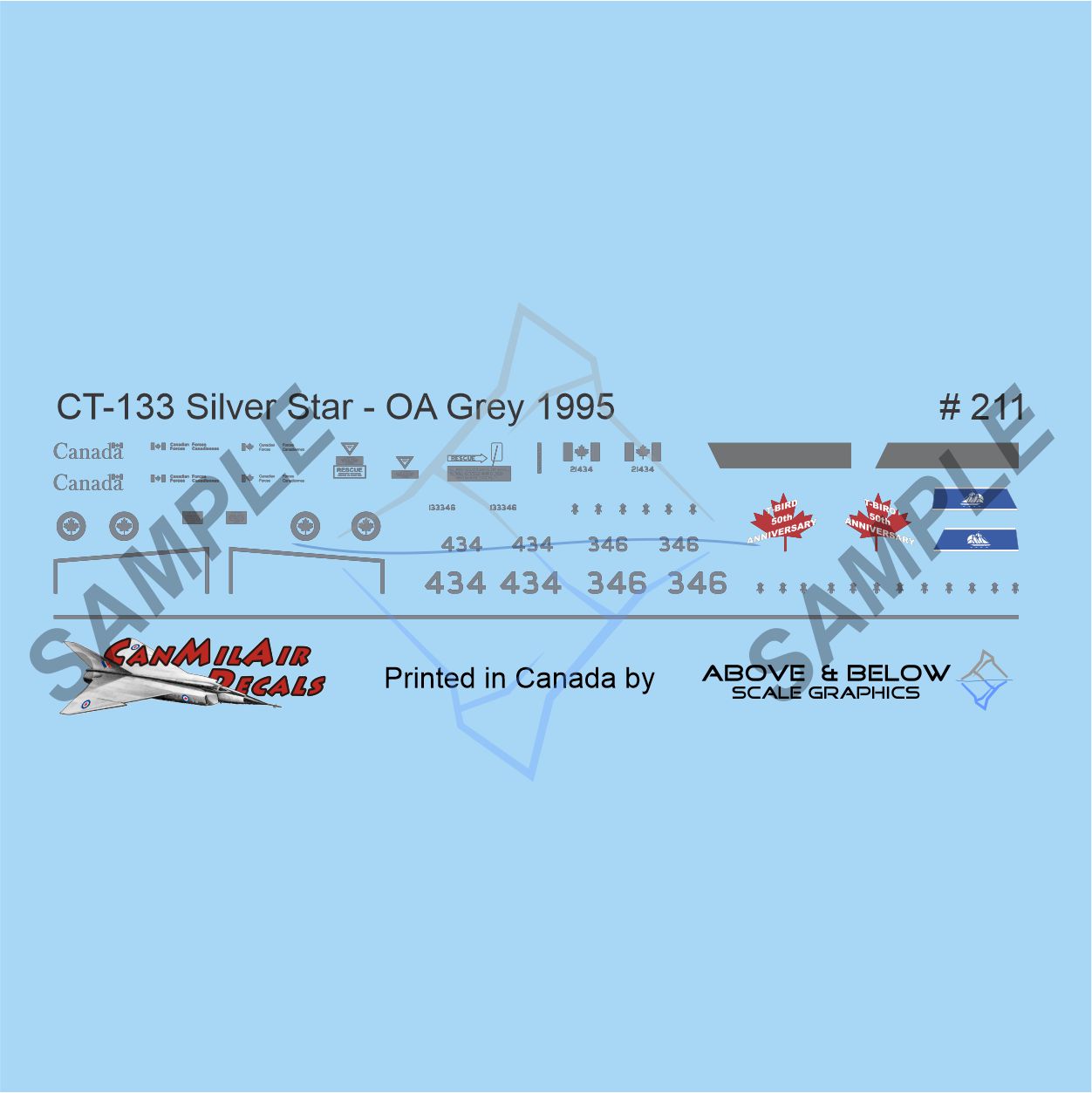 211 - Canadair CT-133 Silver Star - 434 Sqn - FIP Grey (1995)