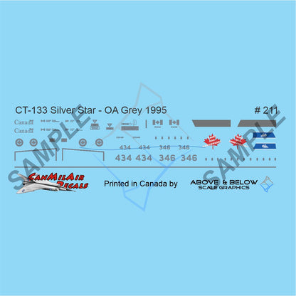 211 - Canadair CT-133 Silver Star - 434 Sqn - FIP Grey (1995)