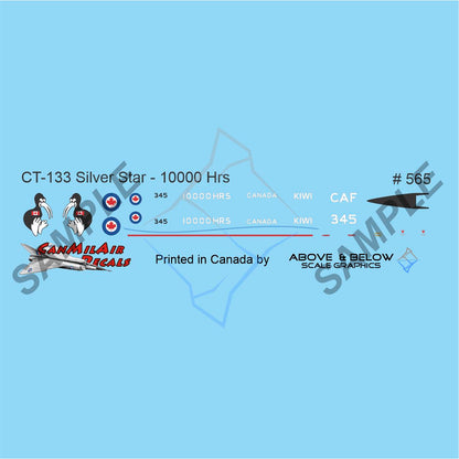565 - Canadair CT-133 Silver Star - 10 000 Flight Hours