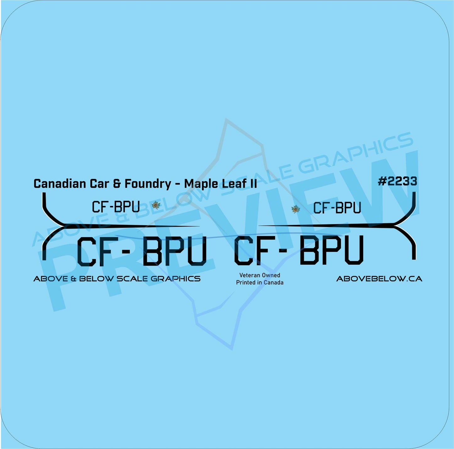 2233 - Canadian Car & Foundry - Maple Leaf II