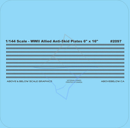 2097 - WWII Allied 6x16" Anti-Skid Plates