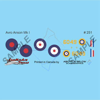251 - Avro Anson Mk.I - BCATP Camo/Yellow