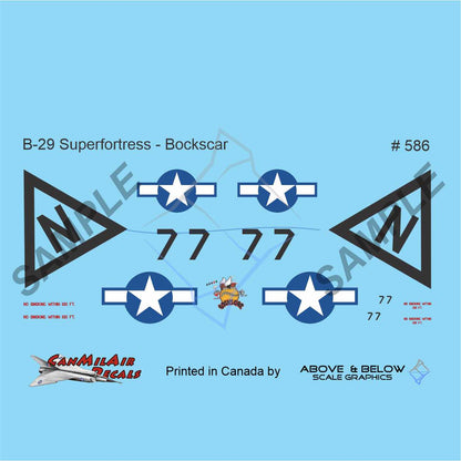 586 - Boeing B-29A Superfortress - USAF 509 Sqn.  "Bockscar" (1945-46)