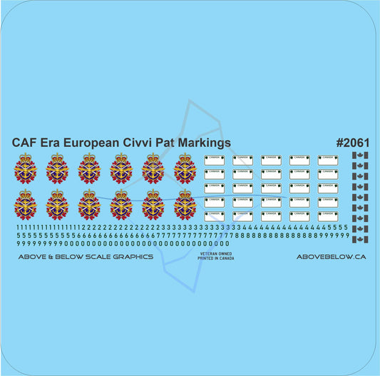 2061 - CAF Era Civvi Pattern European CFRs and Roundels