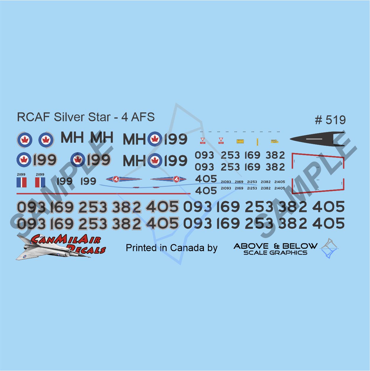 519 - Canadair T-33 Silver Star - #4 AFS (1957)