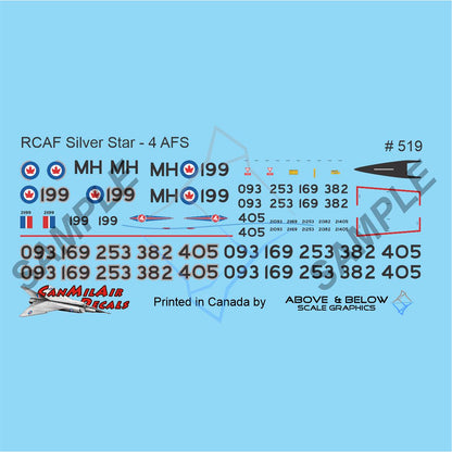 519 - Canadair T-33 Silver Star - #4 AFS (1957)
