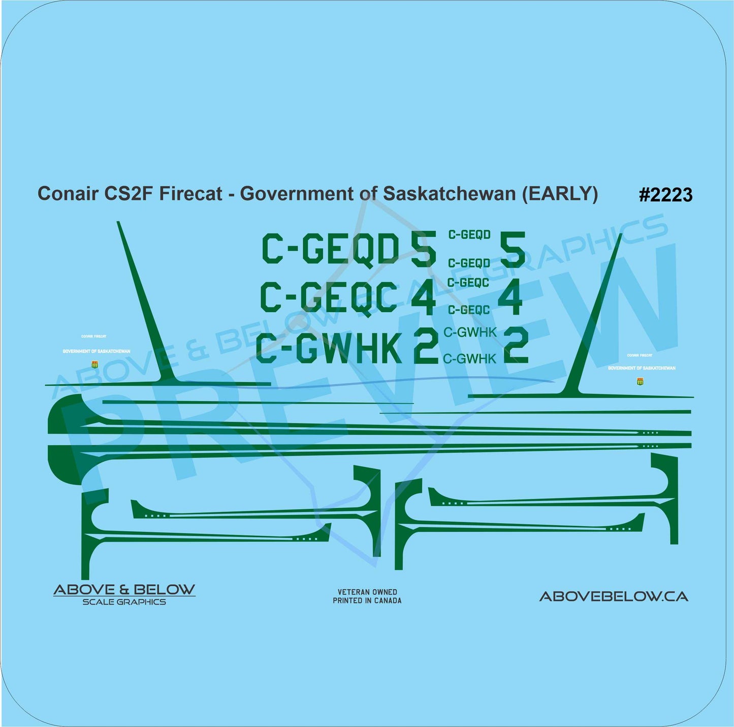 2223 - Conair CS2F Firecat - Saskatchewan (Early)