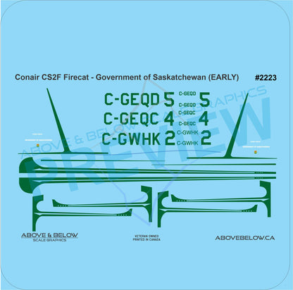 2223 - Conair CS2F Firecat - Saskatchewan (Early)