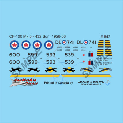 642 - Avro CF-100 Canuck Mk. 5 - 432 Sqn (1956-1959)