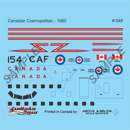 046 - Canadair CC-109 Cosmopolitan - 412 Sqn (1980)