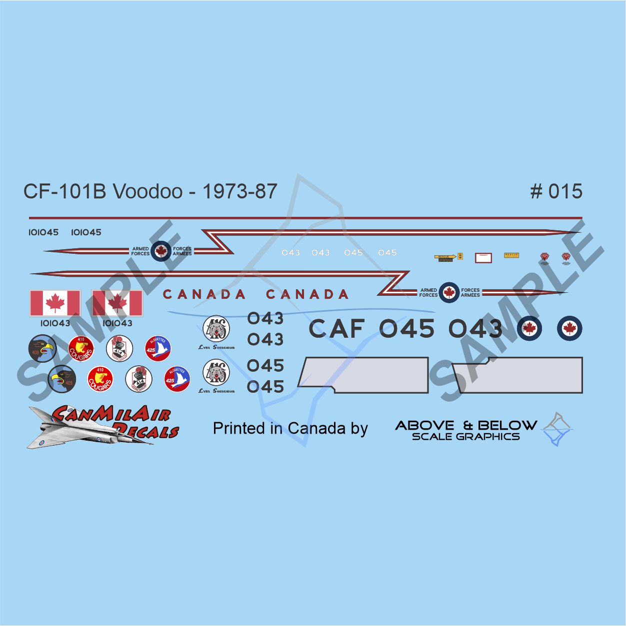 015 - McDonnell CF-101B Voodoo - 416 Sqn (1982)