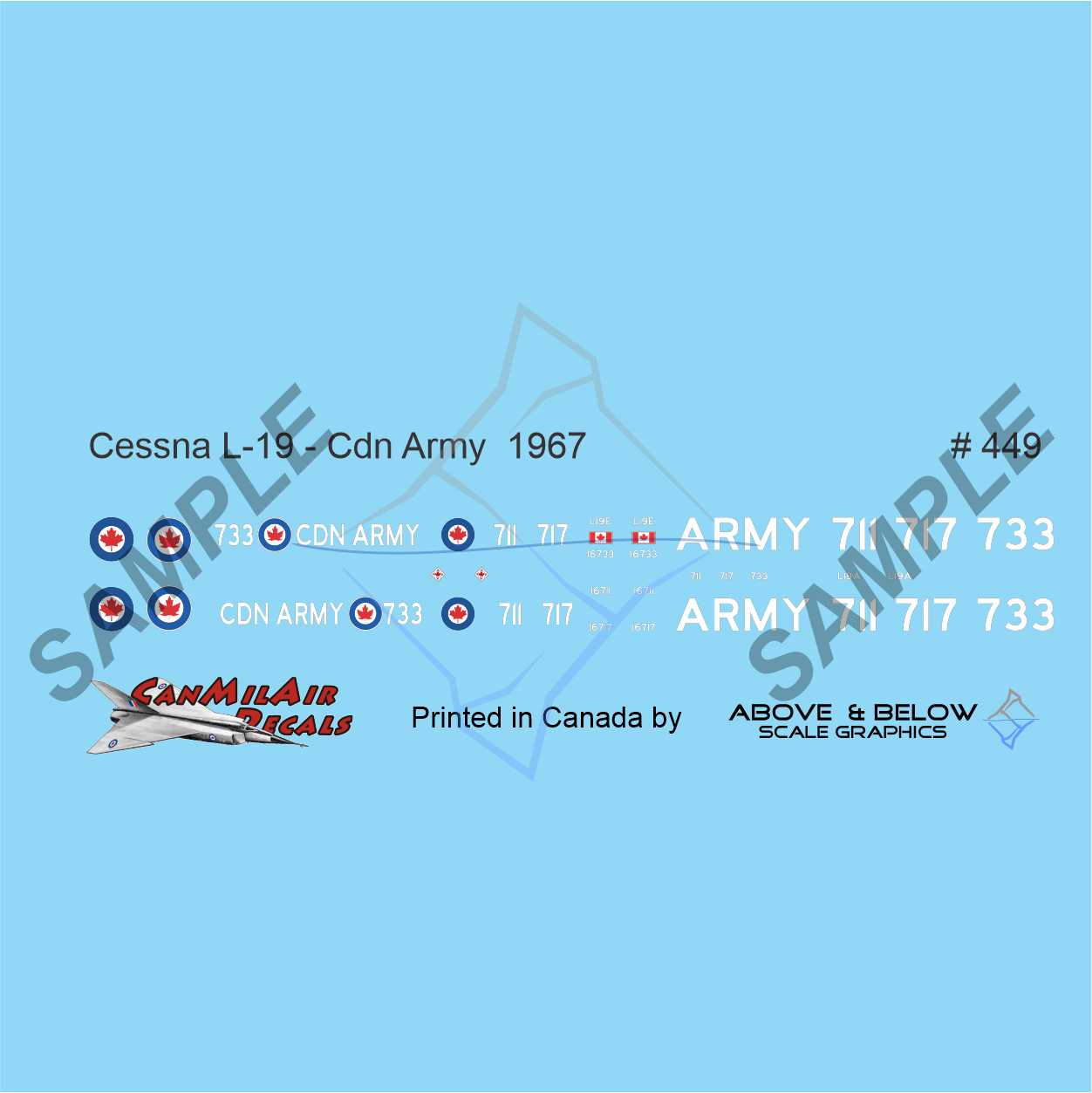449 - Cessna L-19 Bird Dog - Canadian Army Air Corps (1967)