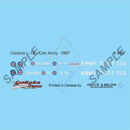 449 - Cessna L-19 Bird Dog - Canadian Army Air Corps (1967)