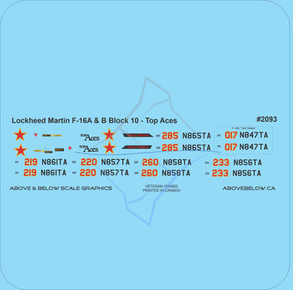 2093 - General Dynamics F-16 Falcon - Top Aces