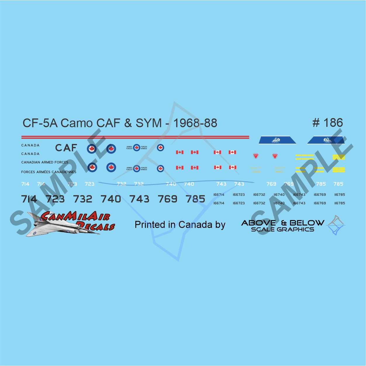 186 - Canadair CF-5D / CF-116 Freedom Fighter - CAF & SYM - 434 Sqn (1966-68)
