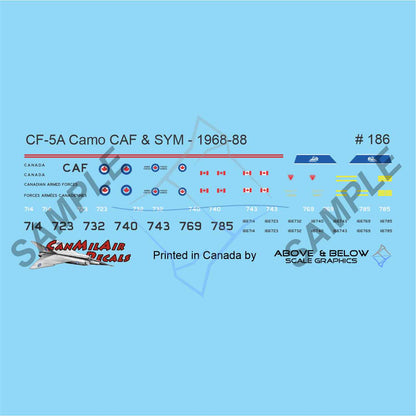 186 - Canadair CF-5D / CF-116 Freedom Fighter - CAF & SYM - 434 Sqn (1966-68)