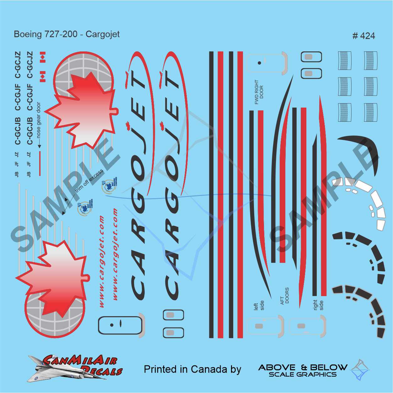 424 - Boeing 727-200 - Cargojet