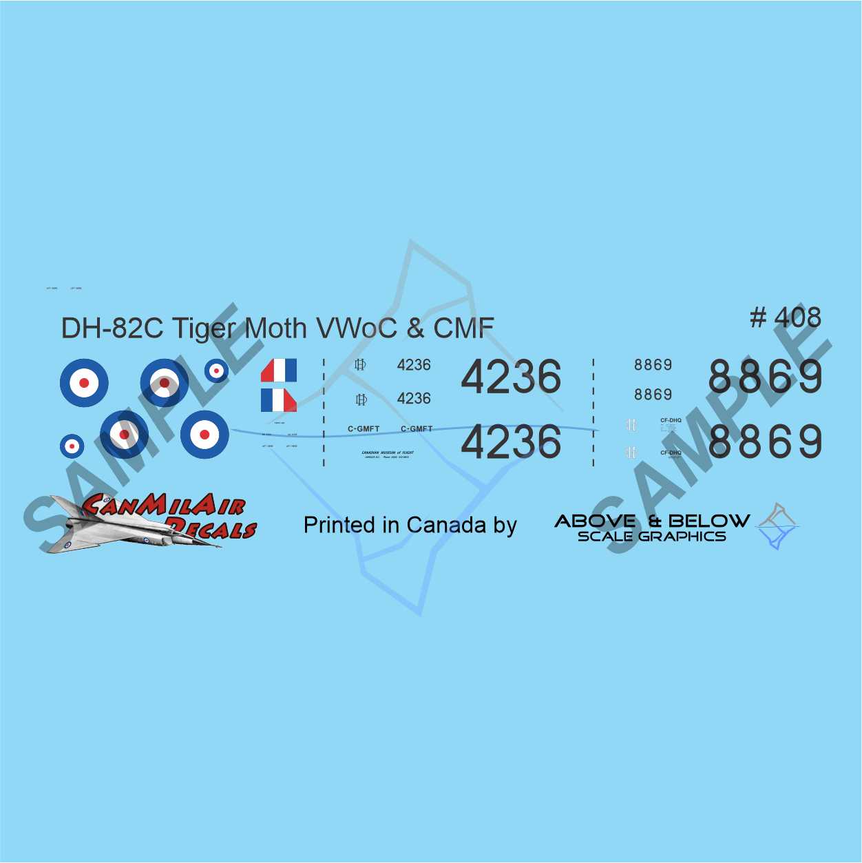 408 - DeHavilland DH.82C Tiger Moth - VWoC and CMF