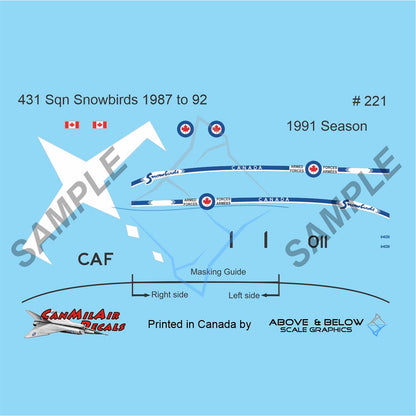 221 - Canadair CT-114 Tutor - Snowbirds (1987-1992)