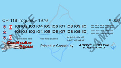 050 - Bell CH-118 Iroquois - 403 Sqn (1970)