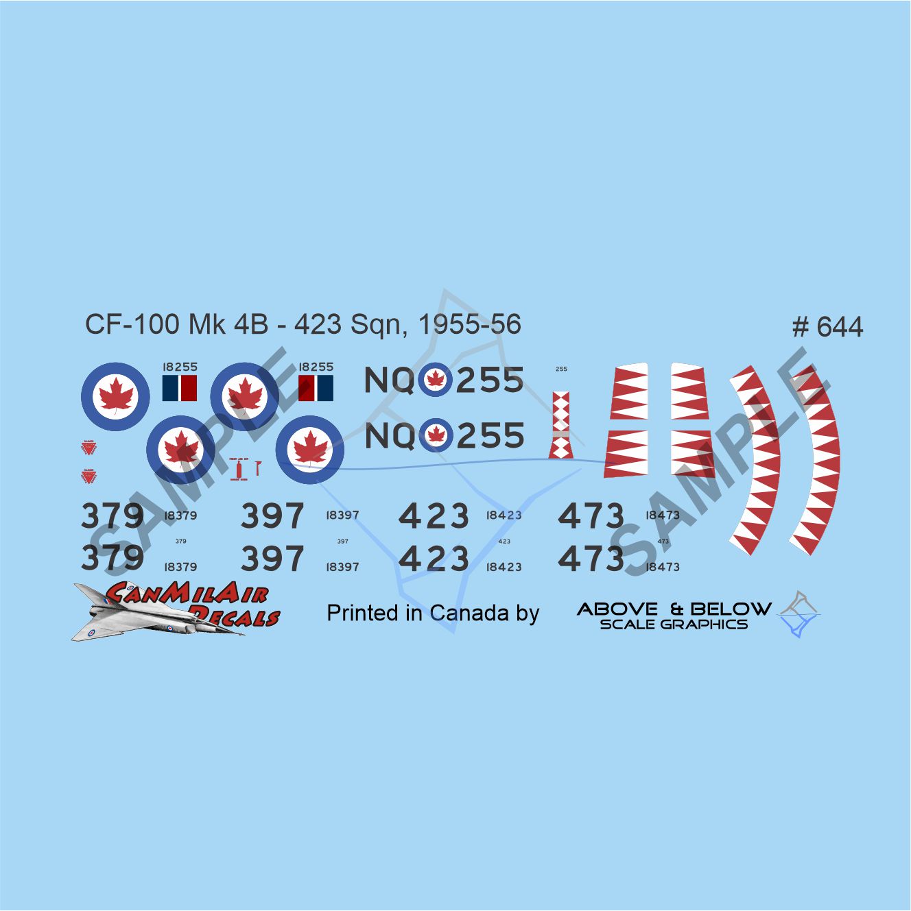 644 - Avro CF-100 Canuck Mk. 4B - 423 Sqn. (1955-56)