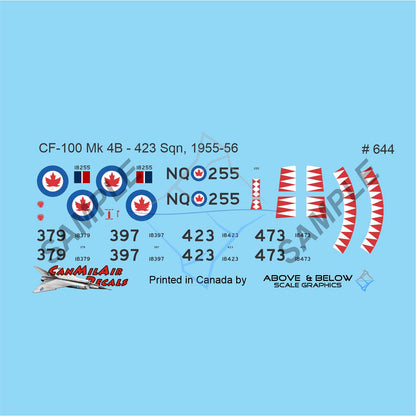 644 - Avro CF-100 Canuck Mk. 4B - 423 Sqn. (1955-56)