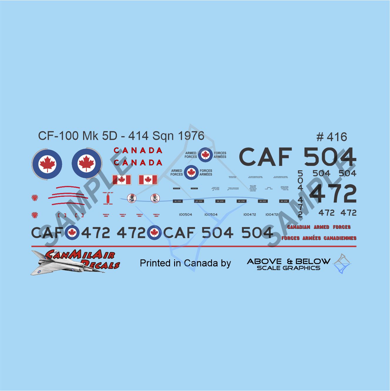 416 -  Avro CF-100 Canuck Mk. 5D - 414 (EW) Sqn