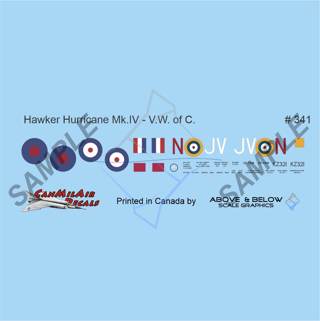 341 - Hawker Hurricane Mk. IV - 6 SQN RAF - Vintage Wings Canada