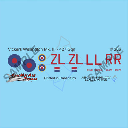 285 - Vickers Wellington Mk III - 427 Sqn