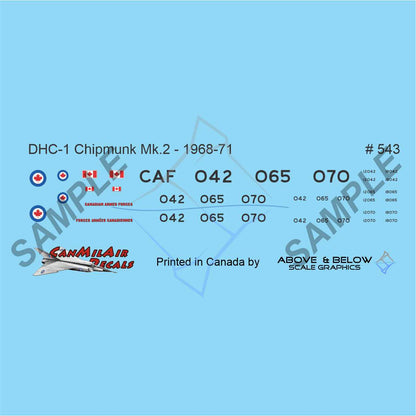 543 - DeHavilland Canada DHC-1 Mk.2 / CT-120 Chipmunk (1968-71)