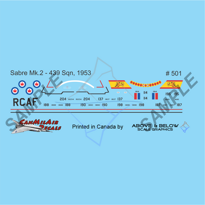 501 - Canadair F-86 Sabre Mk.2 - 439 Sqn 1952