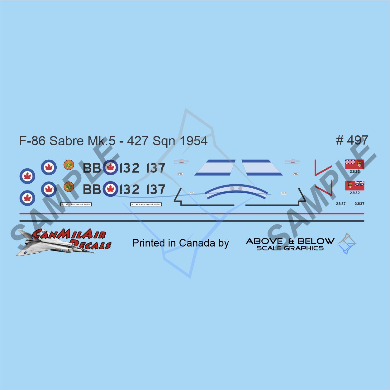 497 - Canadair Saber Mk. 5 - 3(F) Wing (1954-55)