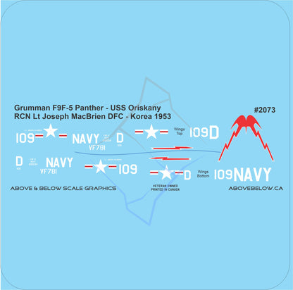 2073 - Grumman F9F Panther - RCN Lt J MacBrien DFC - Korea 1953