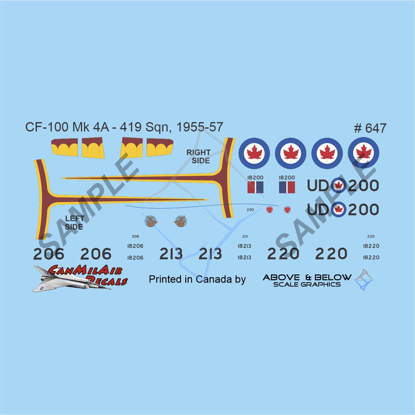 647 - Avro CF-100 Canuck Mk. 4A - 419 Sqn (1954-55)