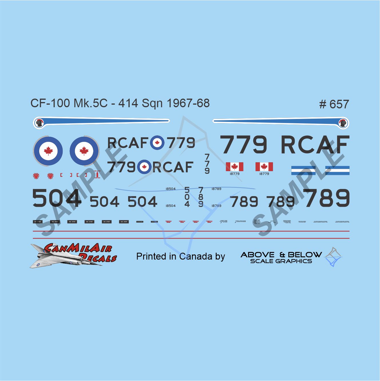 657- Avro CF-100 Canuck Mk. 5C - 414 (EW) Sqn (1967-68)