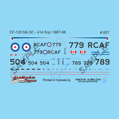 657- Avro CF-100 Canuck Mk. 5C - 414 (EW) Sqn (1967-68)