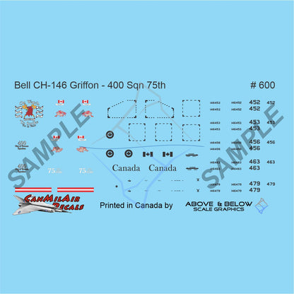 600 - Bell CH-146 Griffon - 400 Sqn 75th Anniv. (2007)