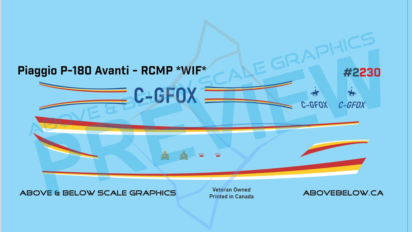 2230 - Piaggio P-180 Avanti - RCMP *WIF*