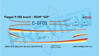 2230 - Piaggio P-180 Avanti - RCMP *WIF*