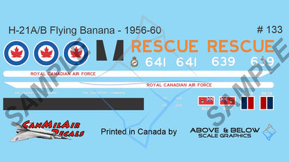133 - Piasecki H-21A/B Workhorse "Flying Banana" - 442 Sqn (1956-60)
